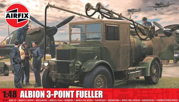 Airfix Model Asamblabil Militar: Camioane - Cisterna Militară Albion AM463 3-Point Refueller