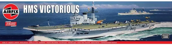 Airfix Model asamblabil Militar: Nave - Portavion britanic HMS Victorious - Vintage Classics