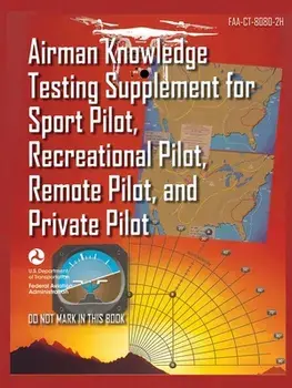 Airman Knowledge Testing Supplement for Sport Pilot, Recreational Pilot, Remote (Drone) Pilot, and Private Pilot FAA-CT-8080-2H: Flight Training Study, Paperback/U S Department Of Transportation