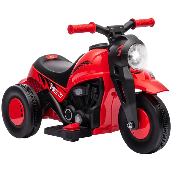 AIYAPLAY Motocicletă electrică pentru copii, 6V cu muzică și bule, 2,5-3 km/h, pentru copii 2-5 ani | Aosom Romania