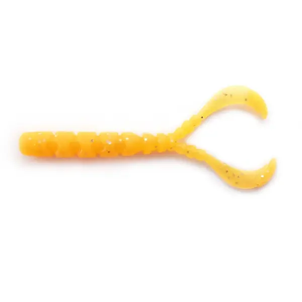Aji Worm Chiki Chiki 4.3cm Orange Glow Glitter