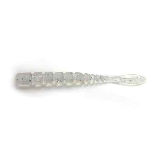 Aji Worm Fla-Fla 5cm Clear Silver Glitter