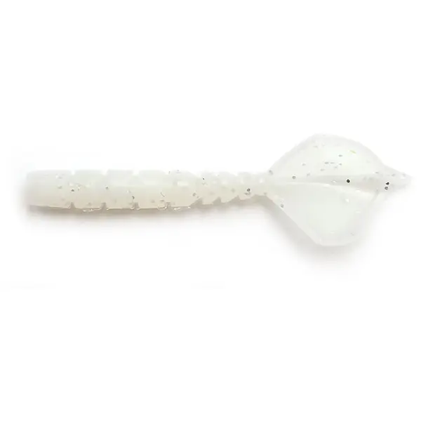 Aji Worm Hila-Hila 4.3cm White Glow Glitter