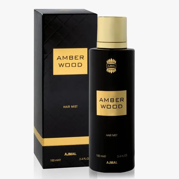 Ajmal - Amber Wood Hair Mist, parfum pentru par, unisex, 100 ml