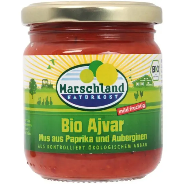 Ajvar Bio Mediu 200 g, Marschland Naturkost