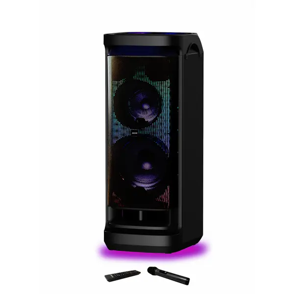 Akai Boxa portabila Akai DJ-Y9L, Bluetooth, microfon fara fir, telecomanda, 600 W RMS, Radio FM, Negru