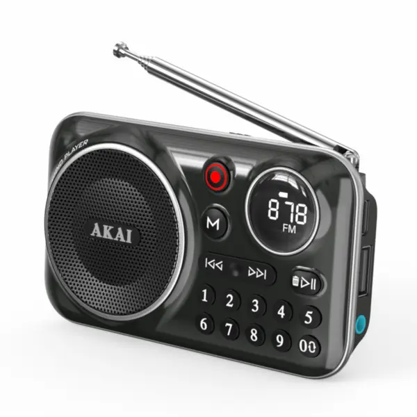 Akai Radio portabil Akai APR-500, Usb, Negru