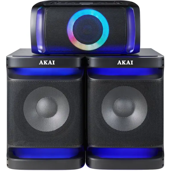 Akai Sistem Audio Akai 2.1, Dual Speaker System MX5, 200 W, Bluetooth, USB