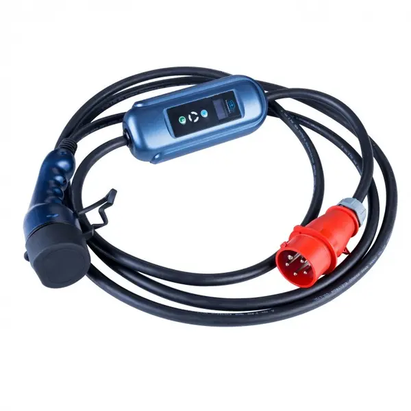 AKYGA Cablu de incarcare masini electrice 5 pini Type 2 LCD 3 faze 16A 11kW 5m, AK-EC-12