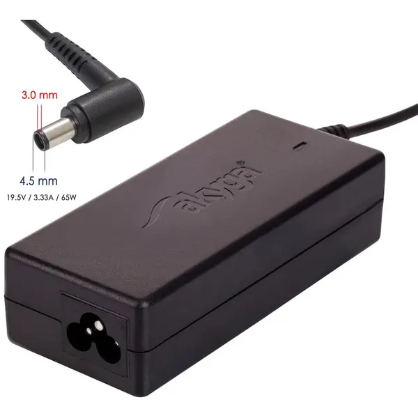 AKYGA Incarcator Laptop Akyga AK-ND-58, Compatibil Dell, 65 W, Negru