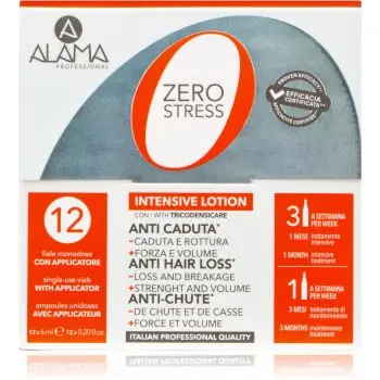 Alama Professional Zero Stress Intensive Hair Loss Lotion fiole impotriva caderii parului