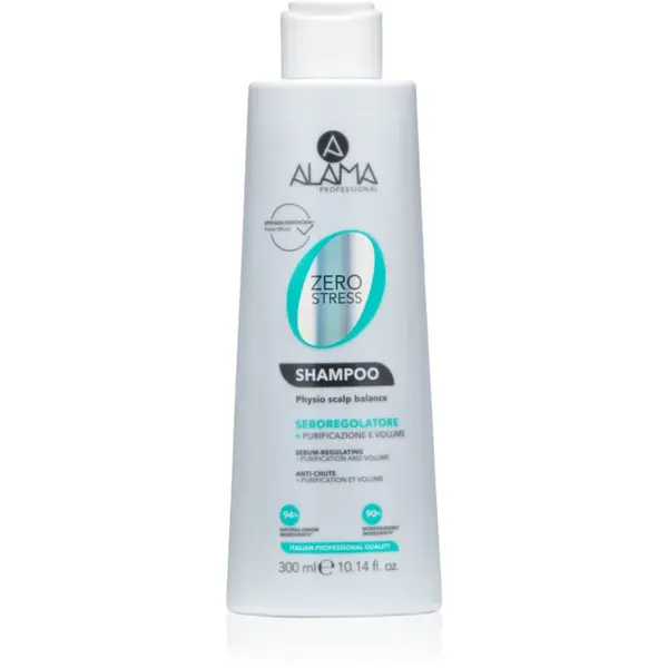Alama Professional Zero Stress Sebum Regulating Shampoo șampon pentru un scalp seboreic 300 ml