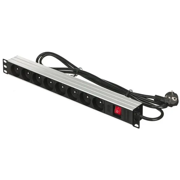 ALANTEC Prelungitor Alantec , 1,8m , 8 prize , Negru
