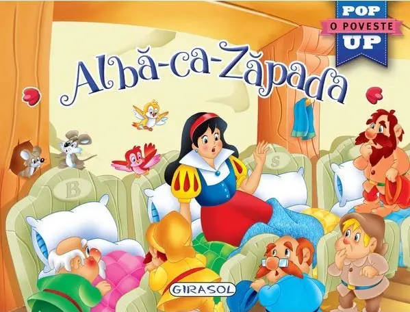 Alba ca Zapada. Carte pop-up | Fratii Grimm