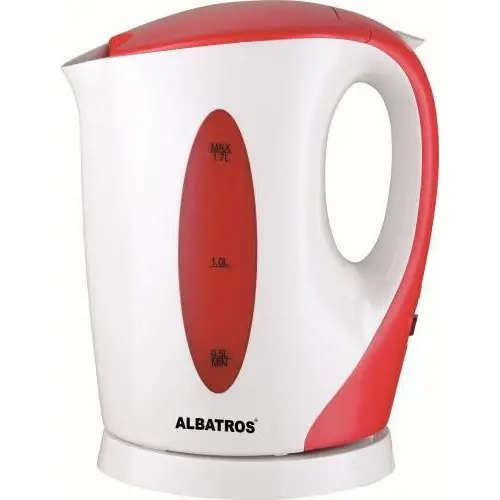 Albatros Fierbator Albatros Aquaria 1.7L 2200W Oprire automata Alb-Rosu