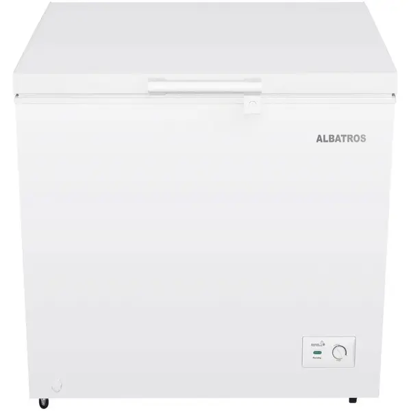 Albatros Lada frigorifica, Albatros LA230IME, 198 litri, clasa E, latime 91 cm, dubla functionalitate frigider / congelator, motor inverter, Fast Freeze, Alb