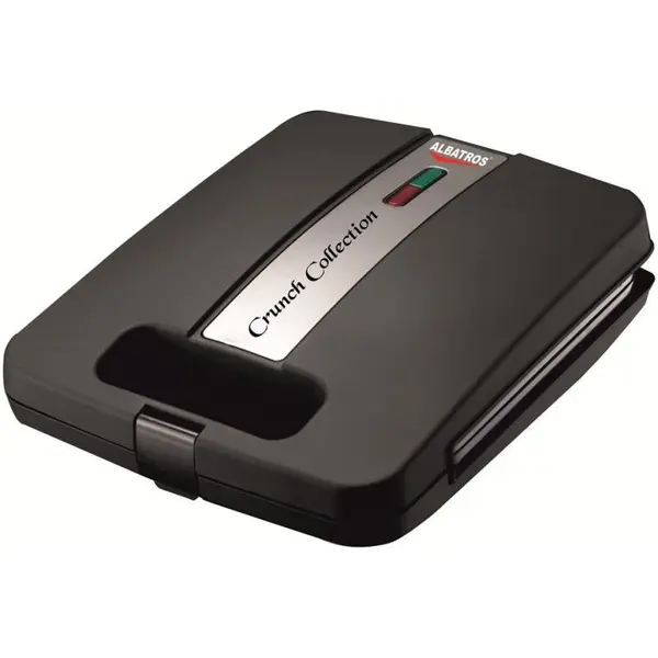 Albatros Sandwich maker 4 sand, tip grill, negru-argintiu, 1200 W
