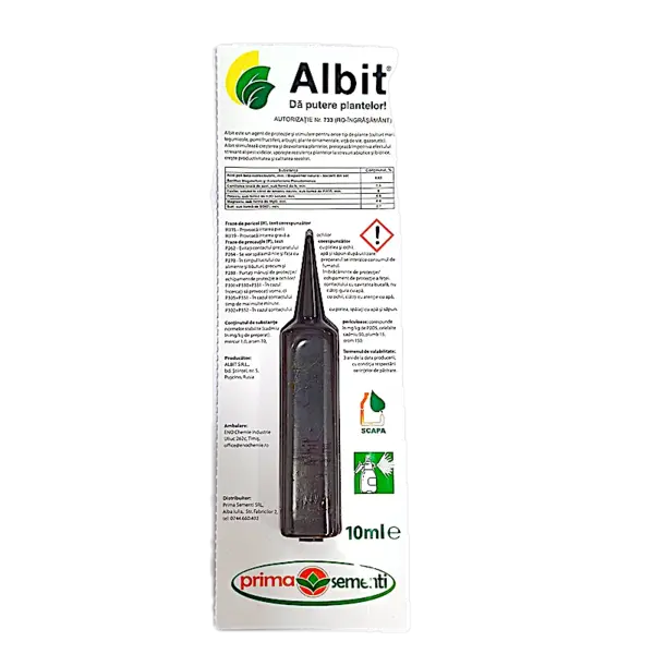 Albit 10 ml, biostimulator (tratament seminte, ingrasamant foliar concentrat) - Default Title