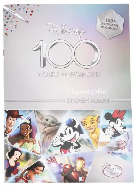 Album de colecție Craft Buddy - Disney 100, pachet de start cu autocolante