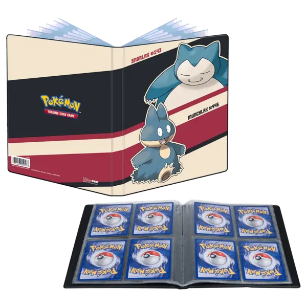 Album pentru cartonase - Pokemon Snorlax & Munchlax 4-Pocket Portfolio | Ultra Pro
