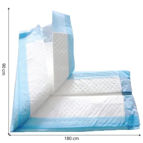 Aleze adulti impermeabile, PRIMA, 90x180cm, absorbante, de unica folosinta, 15 bucati