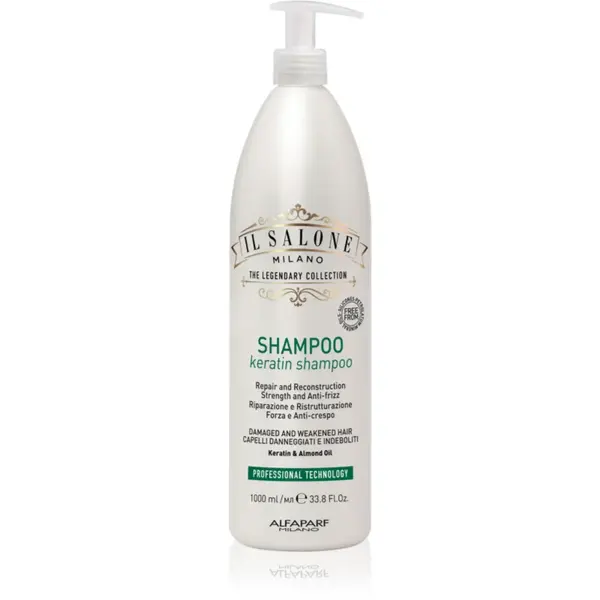 Alfaparf Milano Il Salone Milano Keratin șampon regenerator pentru par deteriorat 1000 ml