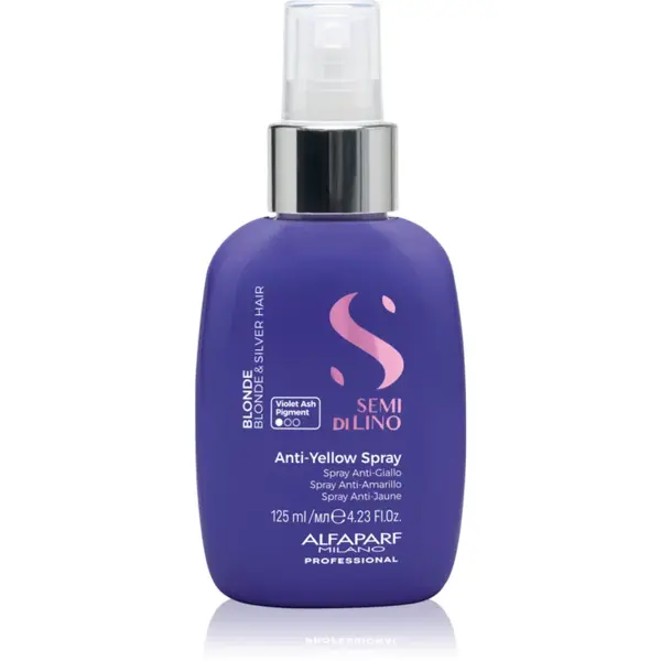 Alfaparf Milano Semi di Lino Blonde spray contra tonurilor galbene pentru parul blond cu suvite 125 ml