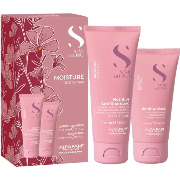 Alfaparf Milano Semi di Lino Moisture Minisize Kit Set de călătorii pentru hidratare intensa