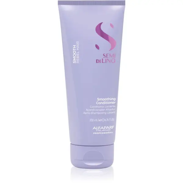 Alfaparf Milano Semi di Lino Smooth balsam cu efect de netezire pentru par indisciplinat 200 ml