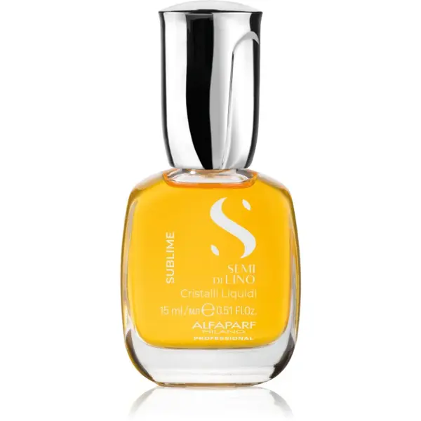 Alfaparf Milano Semi di Lino Sublime Cristalli ulei hidratant pentru un par stralucitor si catifelat White Box 15 ml