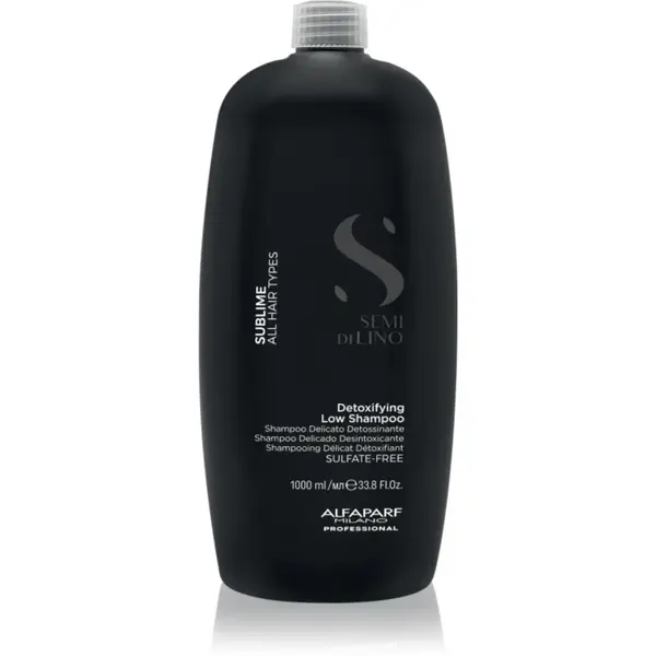 Alfaparf Milano Semi di Lino Sublime șampon detoxifiant pentru curățare pentru toate tipurile de păr 1000 ml