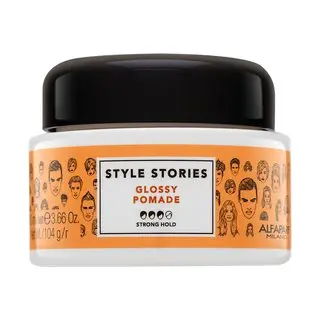 Alfaparf Milano Style Stories Glossy Pomade pomadă de păr pentru fixare puternică 100 ml
