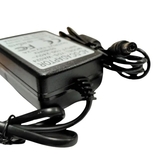 Alimentator 12V 2A cu fir, indicator LED și filtru de protecție, Rovision