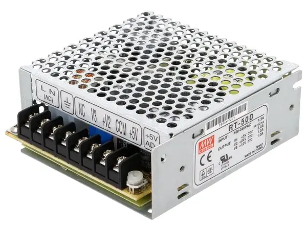 Alimentator: pulsatoriu modulară 51W 5VDC 99x97x36mm 24VDC