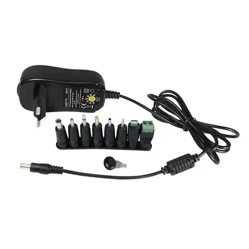 Alimentator universal Logilink PA0167, 12W, Negru