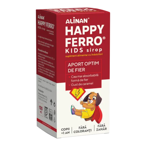 Alinan Sirop Happy Ferro, 100ml, Fiterman