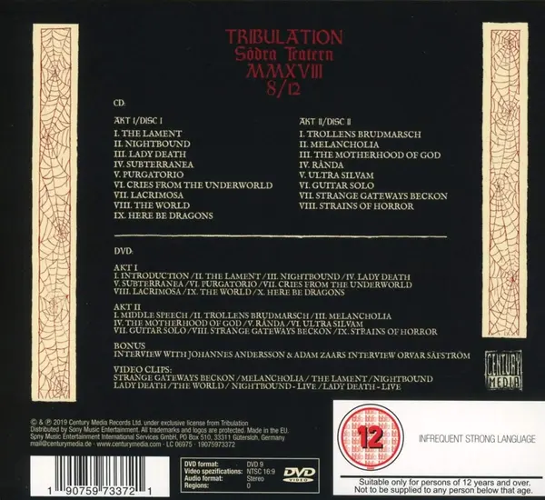 Alive & Dead At Sodra Teatern | Tribulation