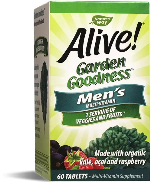 Alive Garden Goodness Men's Multivitamin, 60 tablete, Nature's Way