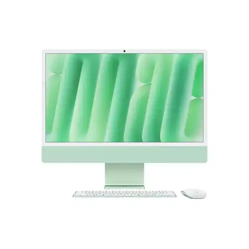 All In One PC Apple iMac 24inch (2024), Procesor Apple M4, 10 nuclee CPU si 10 nuclee GPU, 24inch, Retina 4.5K, 24GB, 512GB SSD, macOS, Layout INT, Manual RO (Verde)