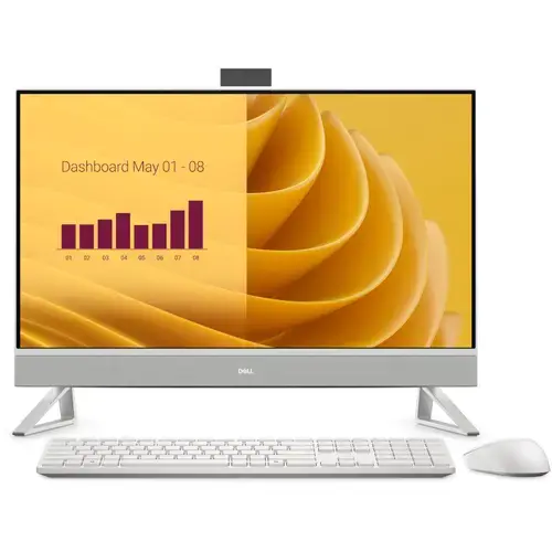 All In One PC DELL EC27250, Procesor Intel® Core™ 7 150U 5.4GHz Raptor Lake, 27inch FHD Touchscreen, 16GB RAM, 1TB SSD, Intel Graphics, Camera Web, Windows 11 Pro