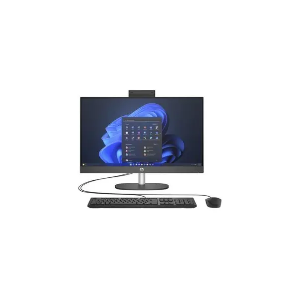 All in one PC HP ProOne 240 G10 623Z4ET, Intel Core i3-N300, 8 GB RAM DDR4, 256 GB SSD, Intel, Fara Sistem de operare, Negru