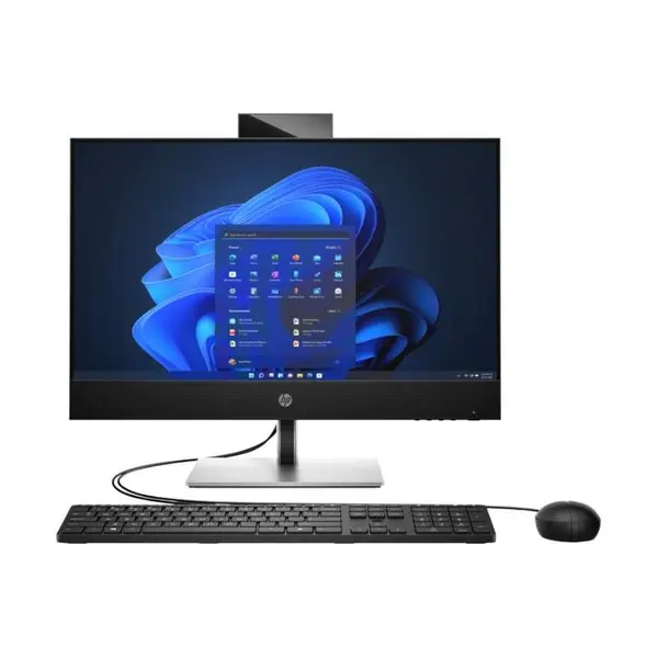 All in one PC HP ProOne 440 G9 A55LWET, Intel Core i7-14700T, 16 GB RAM DDR4, 512 GB SSD, Intel, Windows 11 Pro, Negru