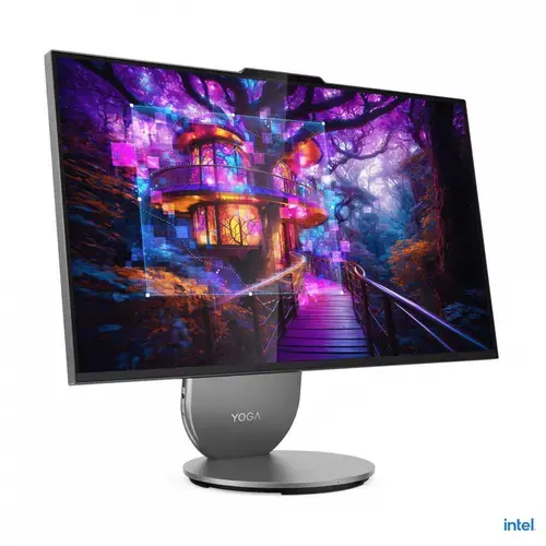 All In One PC Lenovo Yoga AIO 27IAH10, Procesor Intel® Core™ Ultra 5 125H 4.5GHz Meteor Lake, 27inch QHD IPS, 16GB RAM, 1TB SSD, Intel Arc Graphics, Camera Web, no OS