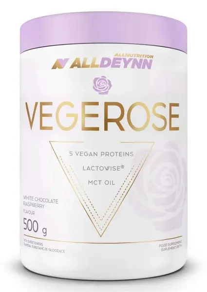 AllDeynn Vegerose, ciocolată albă cu zmeură,500 g, AllNutrition