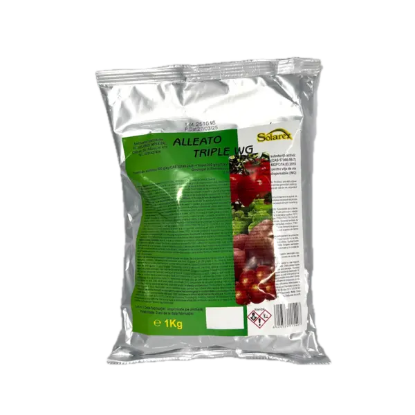 Alleato Triple WG 1 kg, fungicid sistemic si de contact, 3 substante active (fosetil de aluminiu, cimoxanil, folpet), vita de vie - Default Title