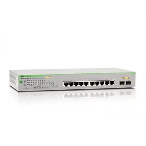 ALLIED TELESIS Switch Allied Telesis AT-GS950/10PSV2-50, 8 porturi, PoE, Gri