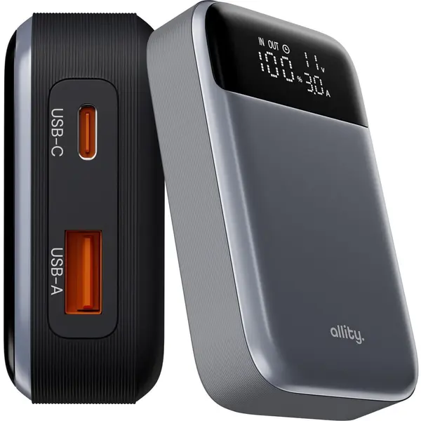 Allity Acumulator extern Allity APB-200, PD Quick Charge, 33W, 10000 mAh, Gri