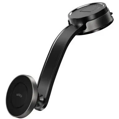 Allity Suport auto magnetic Allity ACH-200 MS, Brat reglabil si flexibil, Ventuza puternica, Compatibil cu MagSafe, Negru