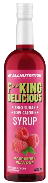 AllNutrition Fitking Delicious Syrup Zero, zmeură, 420 ml