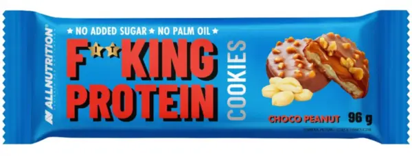 AllNutrition Fitking Protein Cookies, ciocolată și arahide, 96 g